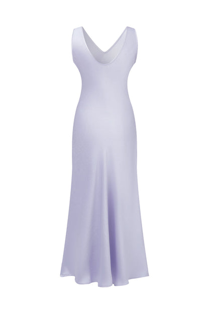 V-neck slim fit dress
