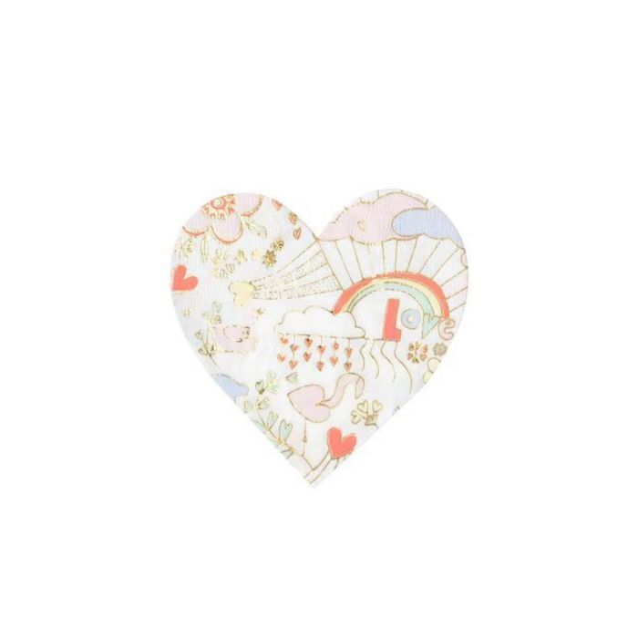 Valentine Doodle Small Napkins