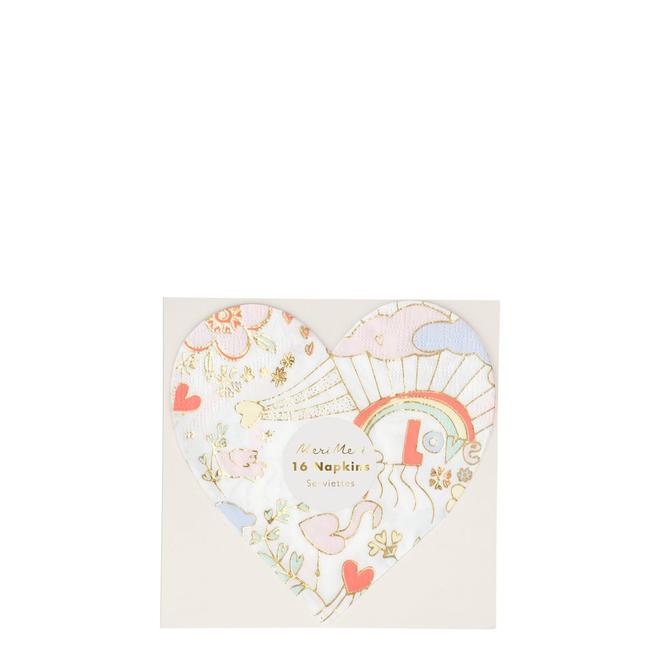 Valentine Doodle Small Napkins