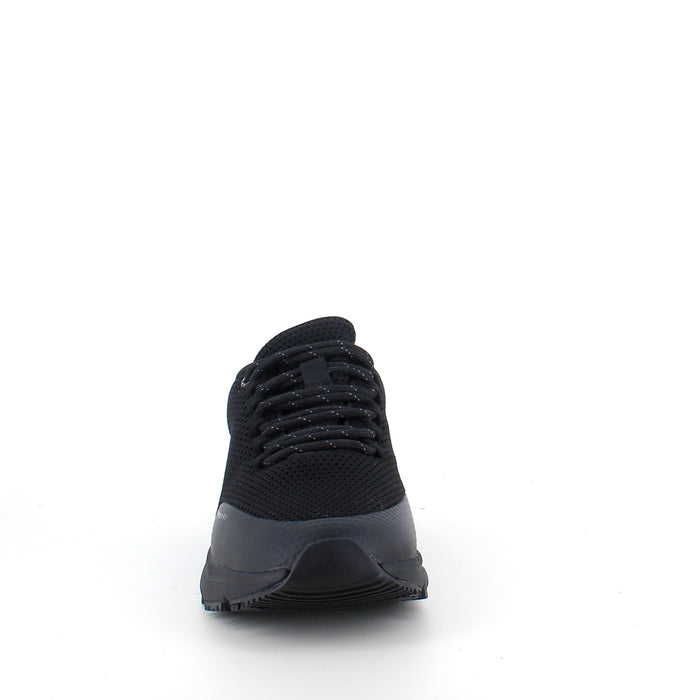 Vattenavvisande komfort-sneaker i svart med halksäker sula