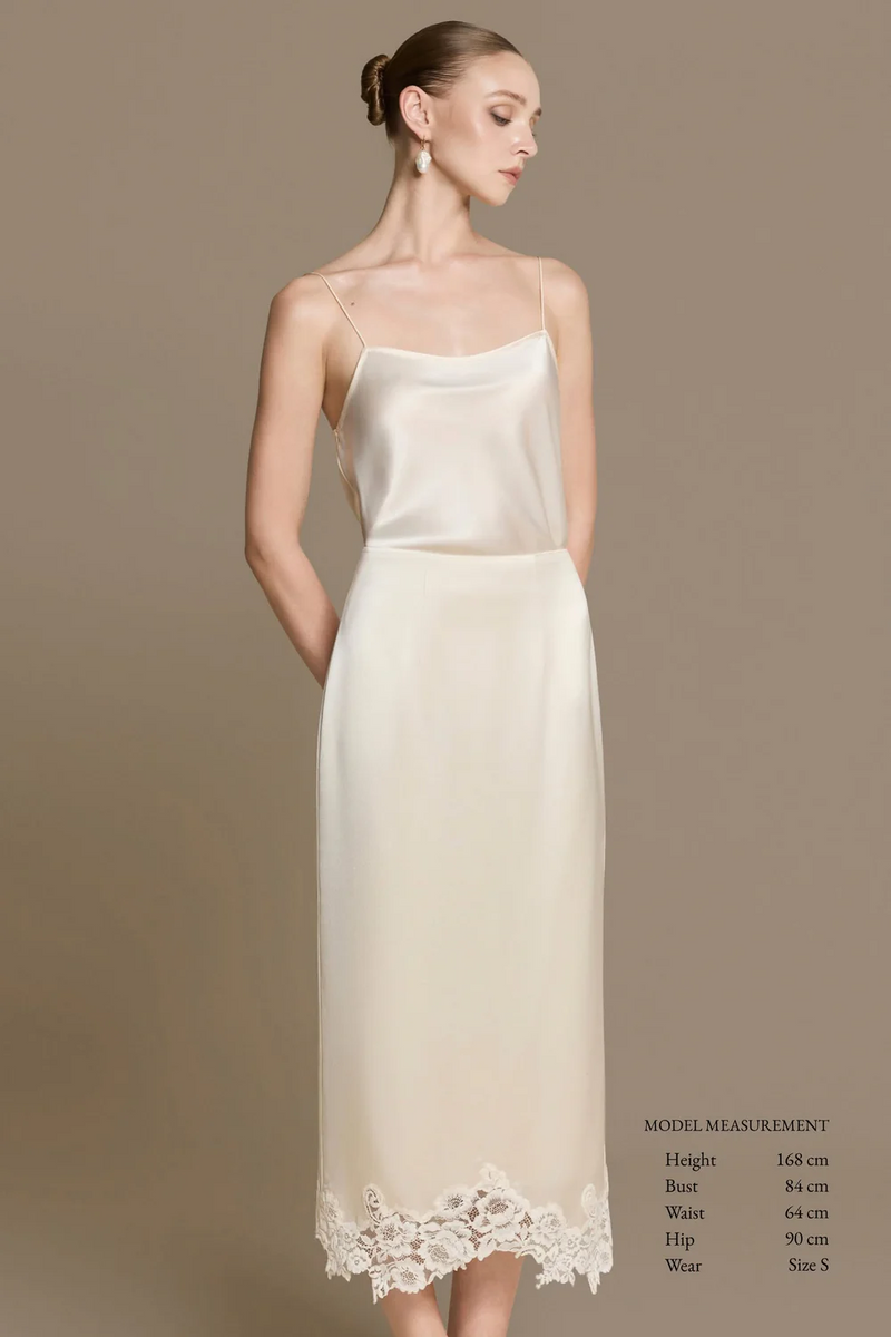 Veliora Silk Skirt