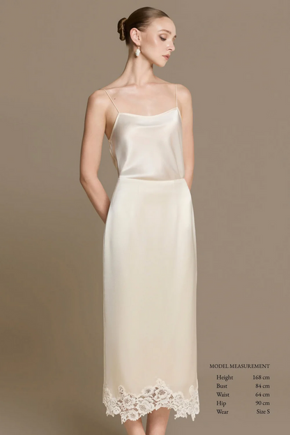 Veliora Silk Skirt