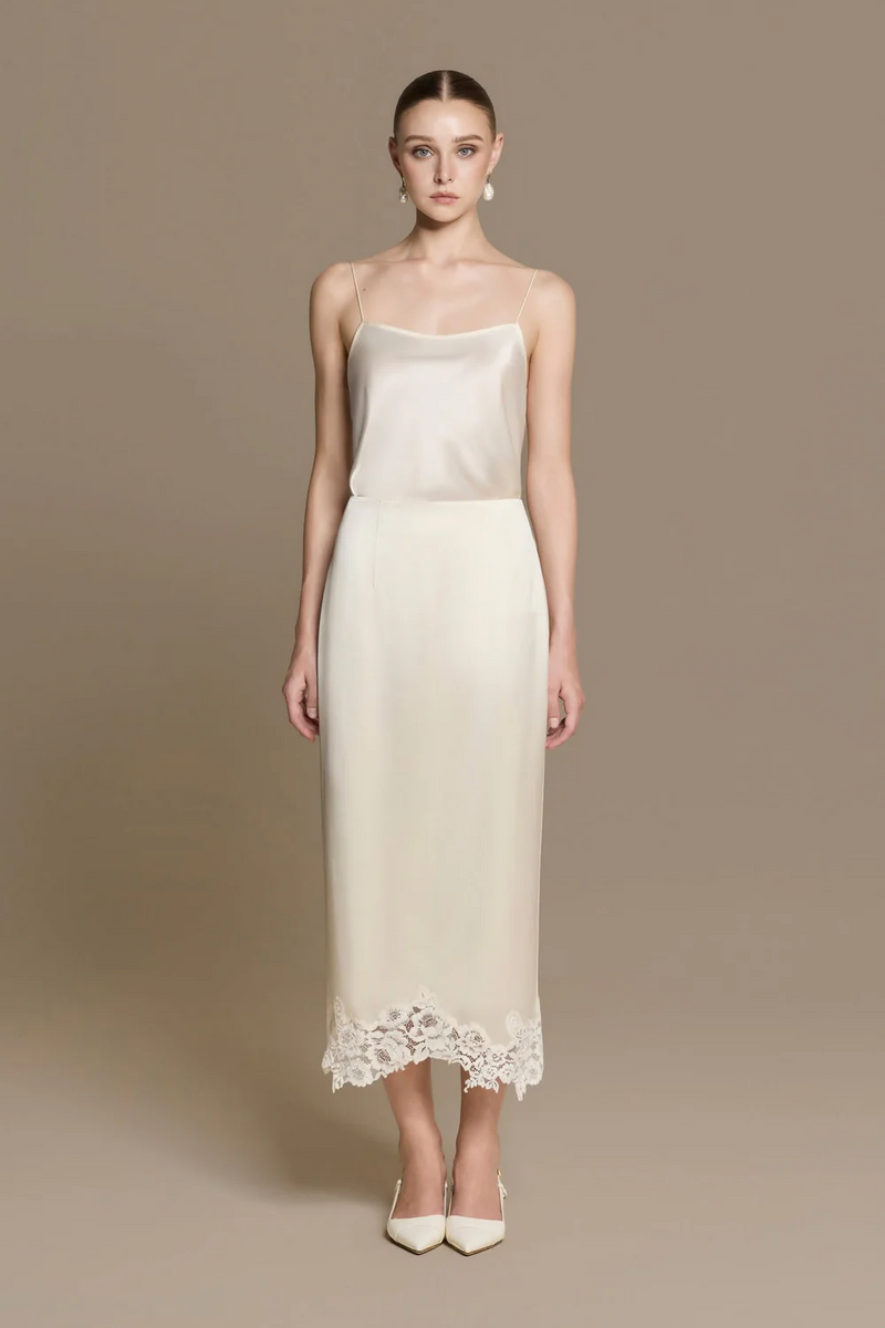 Veliora Silk Skirt
