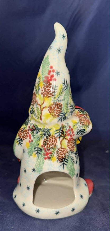 Vena Winter Delight Gnome with Lantern - Shape: 591 - Pattern: Winter Delight (313)