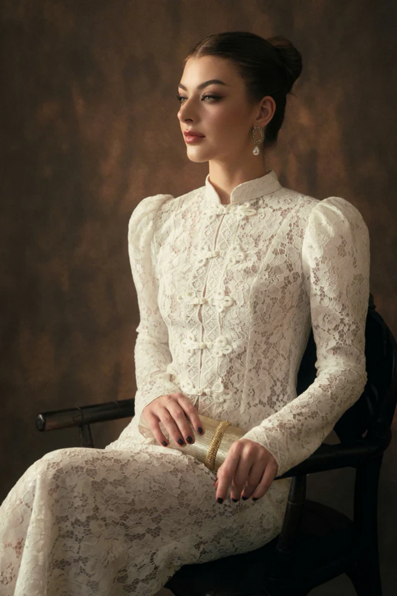 Victoire Lace Maxi Skirt