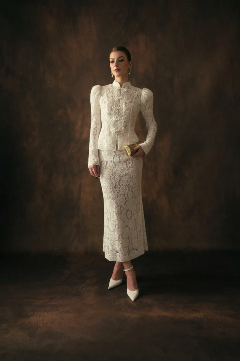 Victoire Lace Maxi Skirt