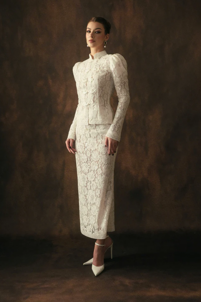 Victoire Lace Maxi Skirt