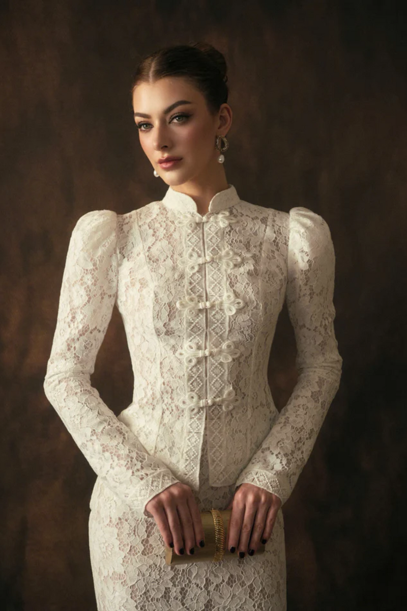 Victoire Lace Mini Skirt