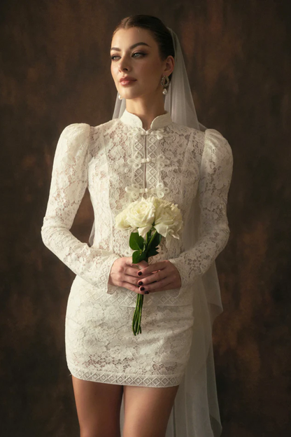 Victoire Lace Mini Skirt