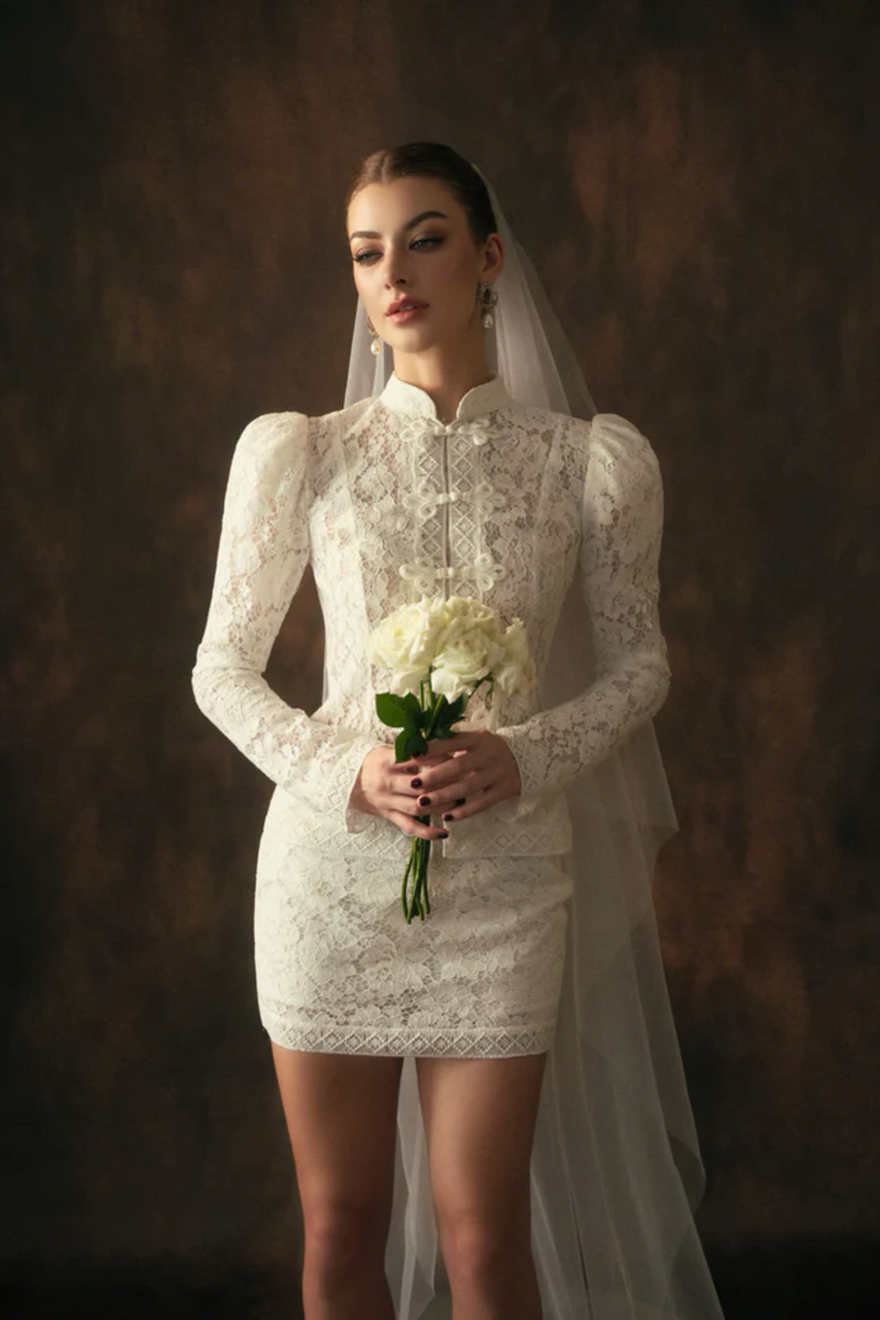 Victoire Lace Mini Skirt