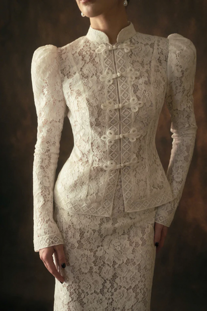 Victoire Lace Mini Skirt