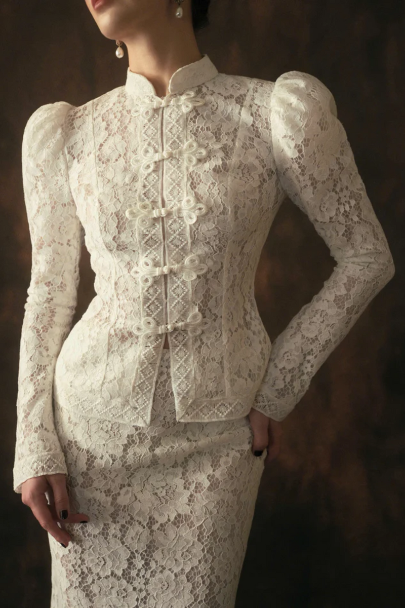 Victoire Lace Mini Skirt