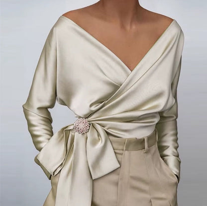 VONDA V-NECK TOP /plus size/