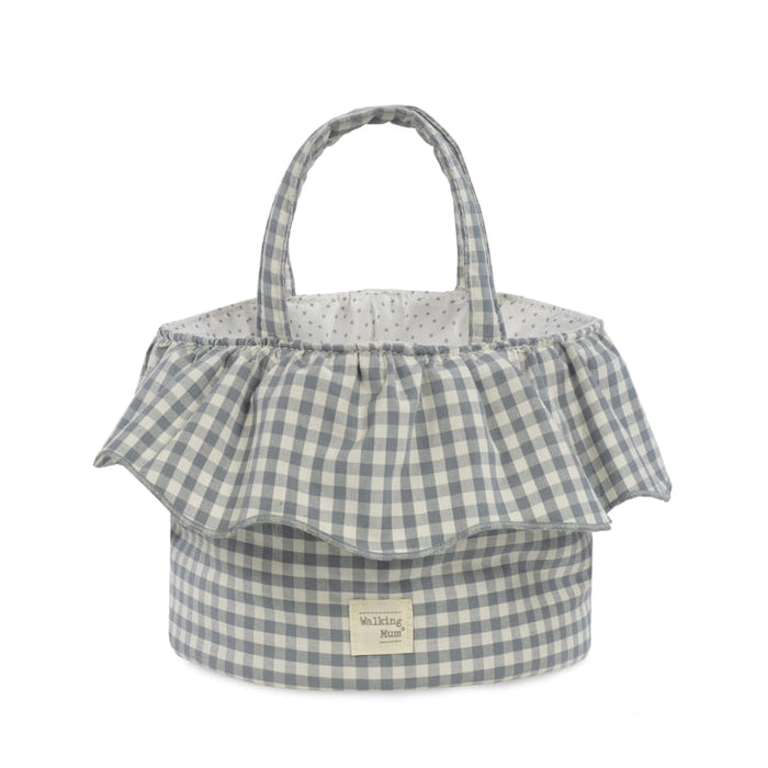 Walking Mum – Organiser Basket – Praliné Vichy Matcha - Mabel & Fox