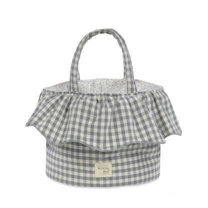Walking Mum – Organiser Basket – Praliné Vichy Matcha - Mabel & Fox