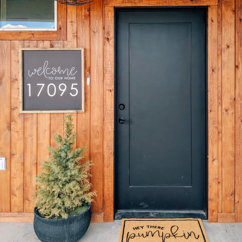 Welcome House Number <br>Personalized Porch Saying