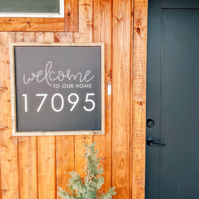 Welcome House Number <br>Personalized Porch Saying