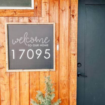 Welcome House Number <br>Personalized Porch Saying