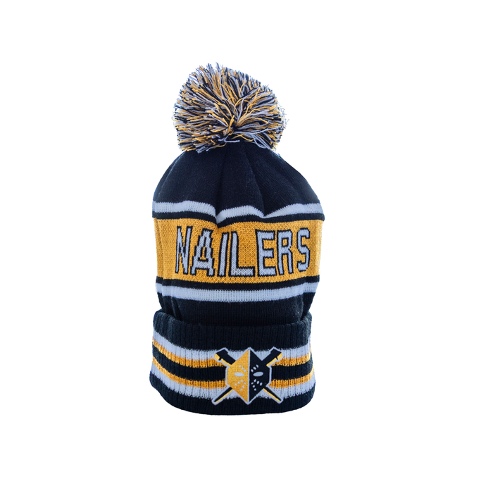 Wheeling Nailers AK Knit Yellow Pom