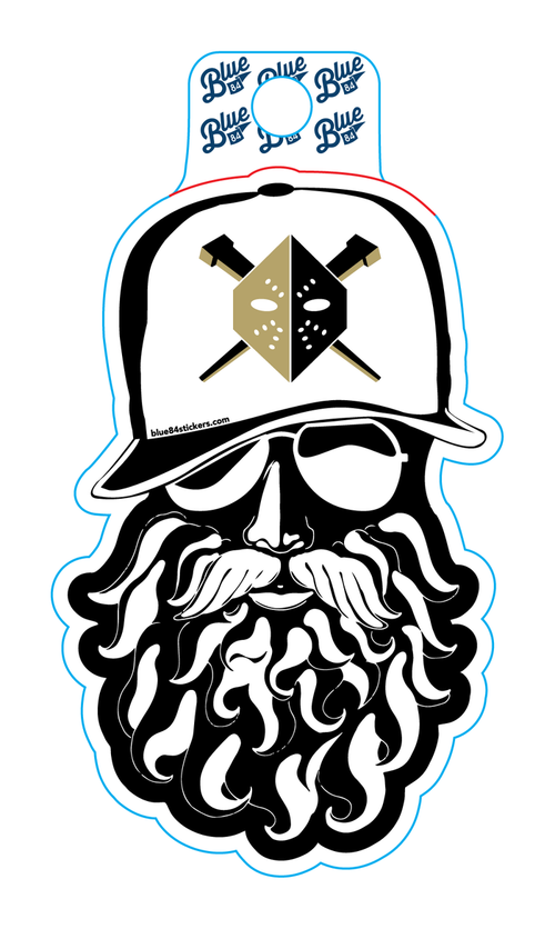 Wheeling Nailers Beardy Sticker