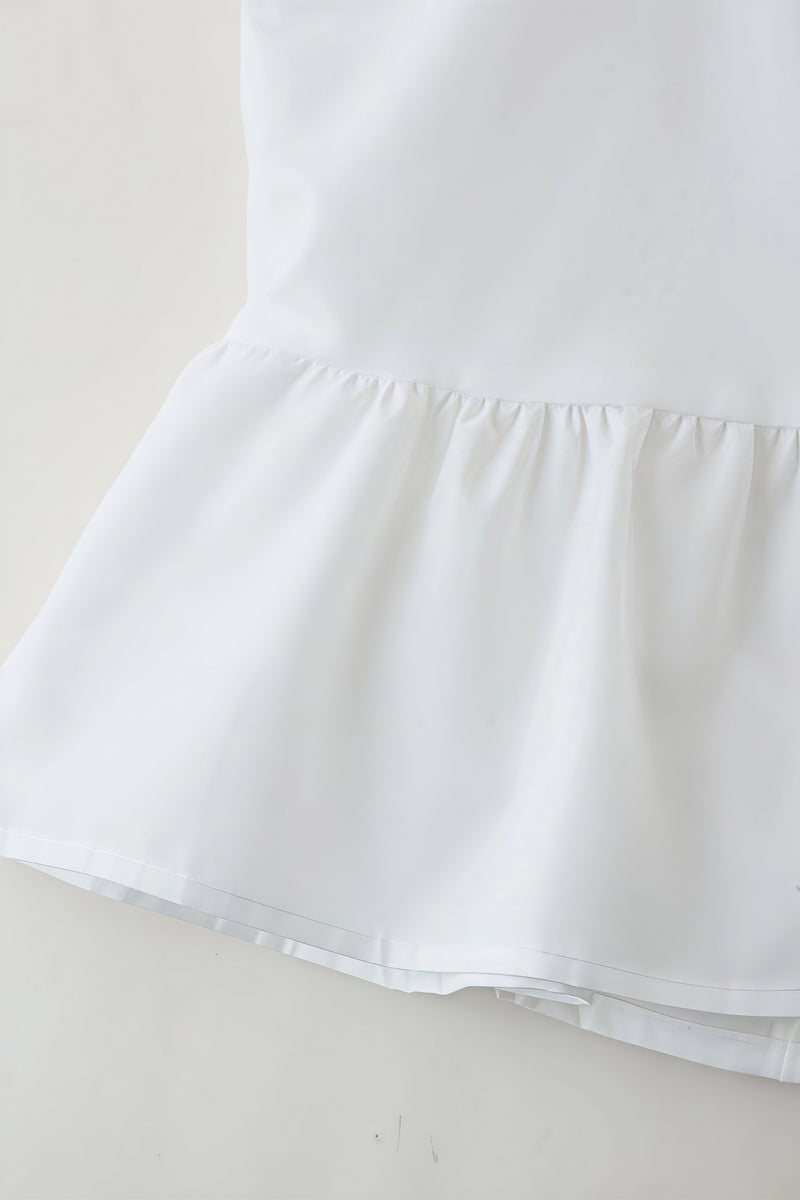 White Bow Slim Fit Cami Top