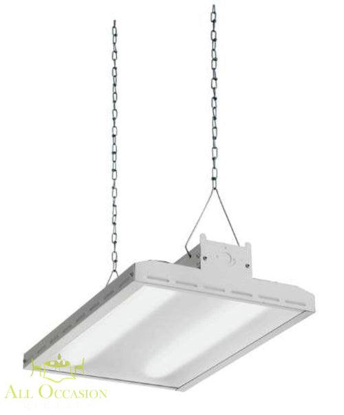 White LED High Bay Light for tent rentals in Corona, ideal for all occasion lighting with energy efficiency savings.