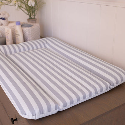 Wilby & Wonder – Cushion Baby Changing Mat - Blue Stripe