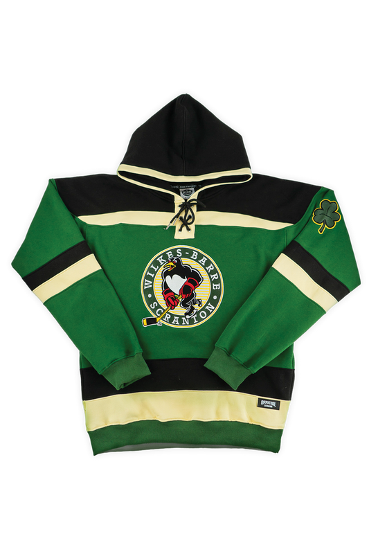 [ Wilkes-Barre/Scranton Penguins ] St. Patrick Hockey Hoodie - Official League