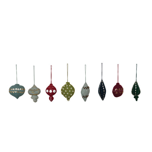 Wool Felt Ornament with Beads/Sequins