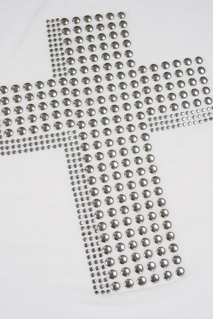Y2K Copper Cross Print Loose T-Shirt