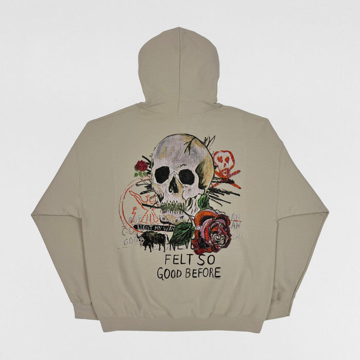 Yeezus 2015 Unreleased 'Never Felt So Good Before’ Hoodie By Wes Lang