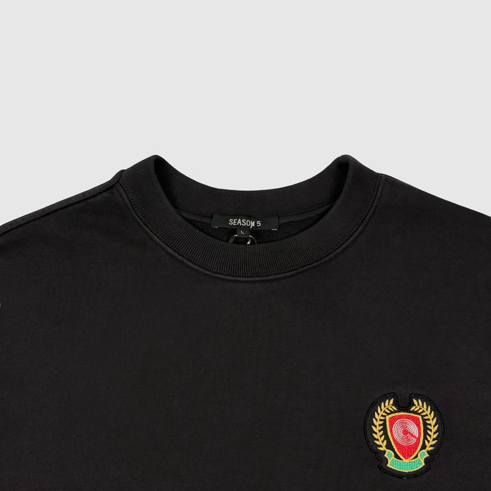 Yeezy Season 5 Calabasas Crest Crewneck In Ink