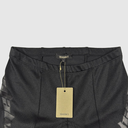 Yeezy Season 5 Calabasas Satin Jersey Biker Shorts In Ink