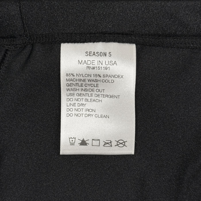 Yeezy Season 5 Calabasas Satin Jersey Biker Shorts In Ink