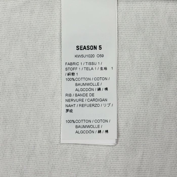 Yeezy Season 5 Oversized Sample Tee In White