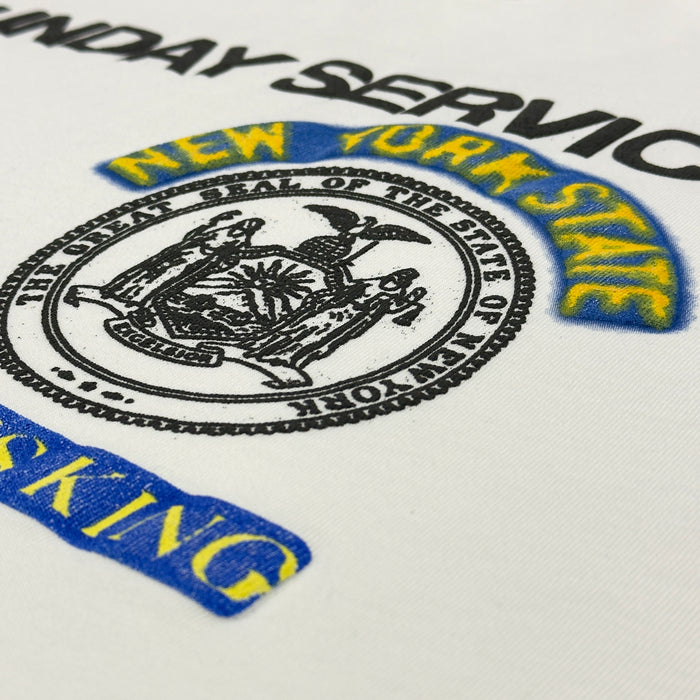 Yeezy Season 7 Jesus Is King New York LP Tee In White