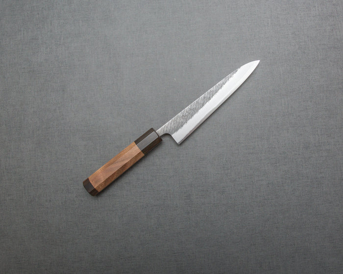 Yoshikane Shirogami #2 Kurouchi Tsuchime 150mm Petty with Enju Handle