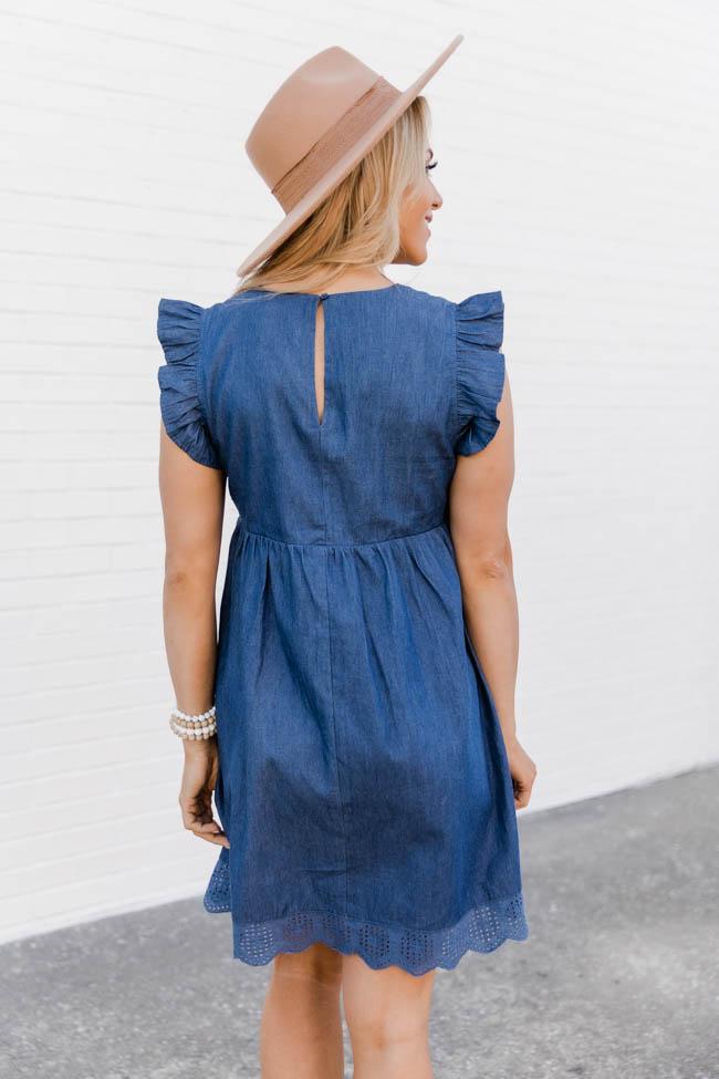 You Found My Heart Chambray Romper