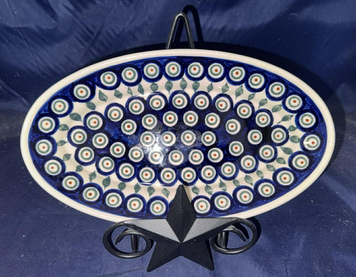 Zaklady Small Peacock Serving Tray - Shape: GU1103 - Pattern: Peacock (054)